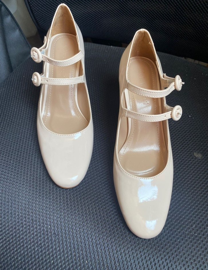 Bej Tokalı Nişan Düğün Ayakkabısı - Görsel 4