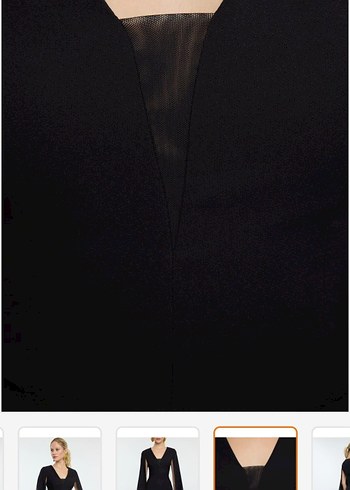 Pelerin Kollu Abiye elbise - Görsel 4