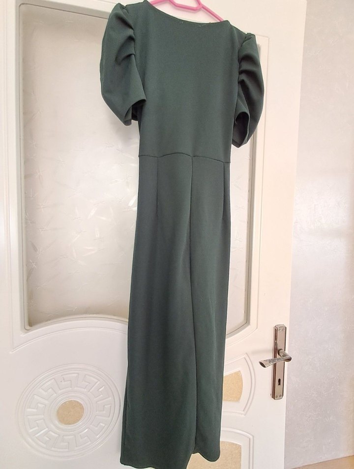 Zümrüt Yeşili Abiye Elbise - Görsel 5