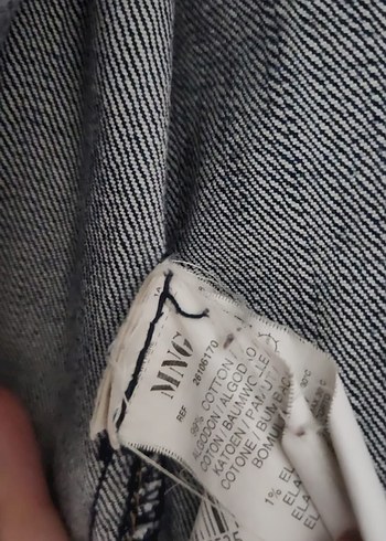 Düğmeli Lacivert Kadın Denim Ceket - Görsel 4