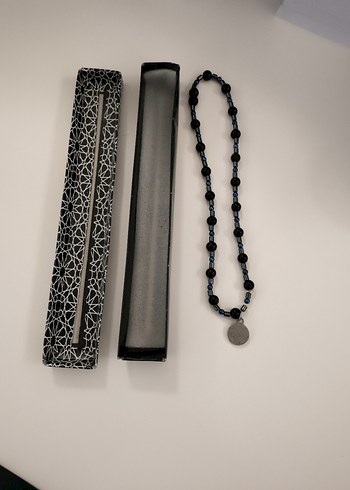 Siyah Gotik Erkek kolye - Görsel 3