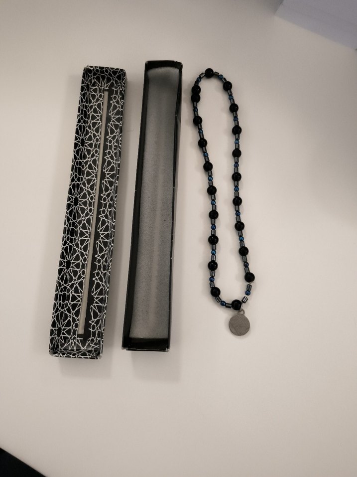 Siyah Gotik Erkek kolye - Görsel 3