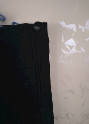 Düğmeli Siyah Kadın Denim Pantolon - Görsel 4