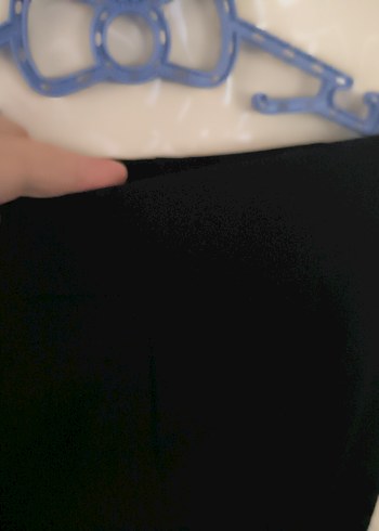 Düğmeli Siyah Kadın Denim Pantolon - Görsel 7