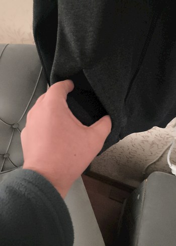 Kadın Siyah Balıkçı Yaka Sweatshirt - Görsel 7