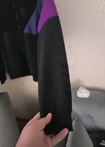 Kadın Siyah Balıkçı Yaka Sweatshirt - Görsel 9