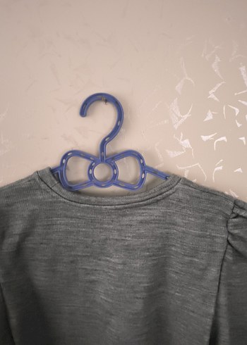 Gri Kadın Triko Uzun Kollu Kazak - Görsel 6