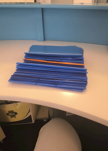 Mavi Plastik Dosya Seti - Görsel 2