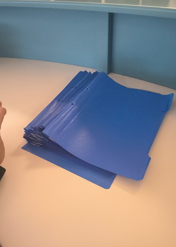 Mavi Plastik Dosya Seti - Görsel 6