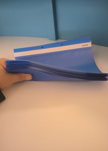 Mavi Plastik Dosya Seti - Görsel 3