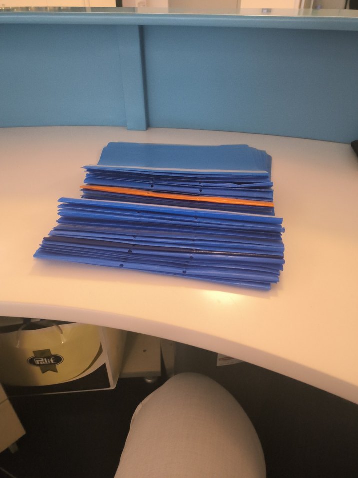 Mavi Plastik Dosya Seti - Görsel 2