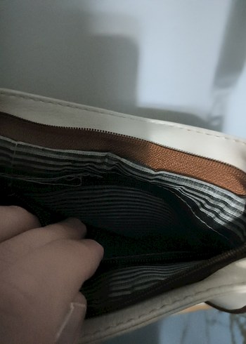 Bej Deri Tokalı Kadın Çanta - Görsel 6