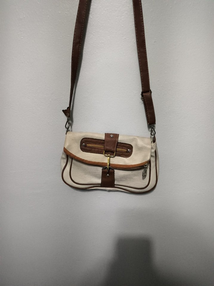 Bej Deri Tokalı Kadın Çanta - Görsel 2