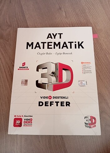 3D Yayınları Ayt Matematik Video destekli defter 