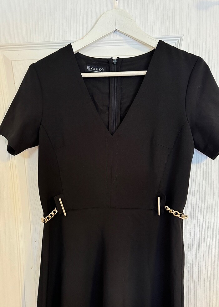 VAKKO Metal Detaylı Bayan Elbise - Görsel 2
