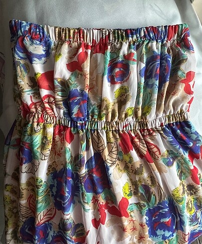 Addax strapless uzun elbise - Görsel 2