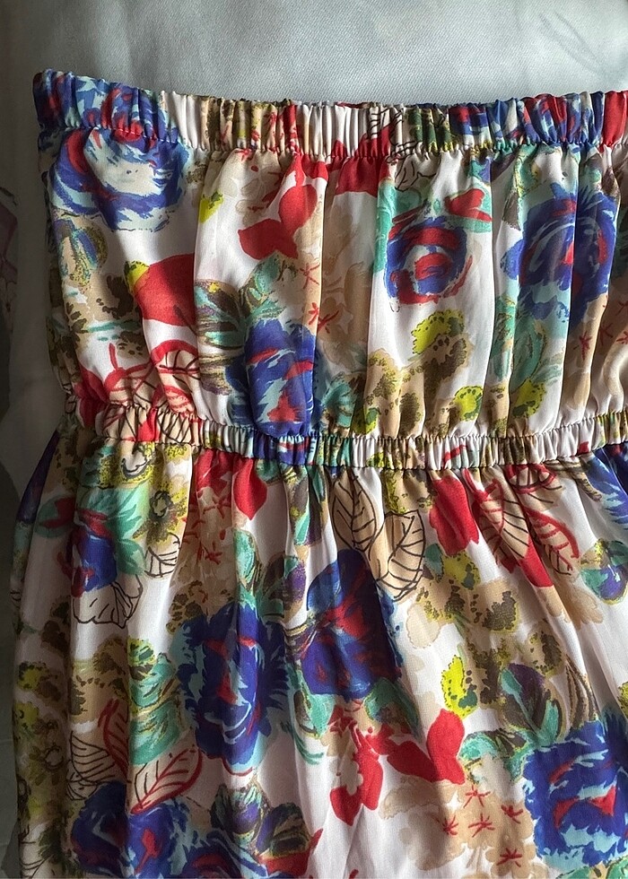 Addax strapless uzun elbise - Görsel 2