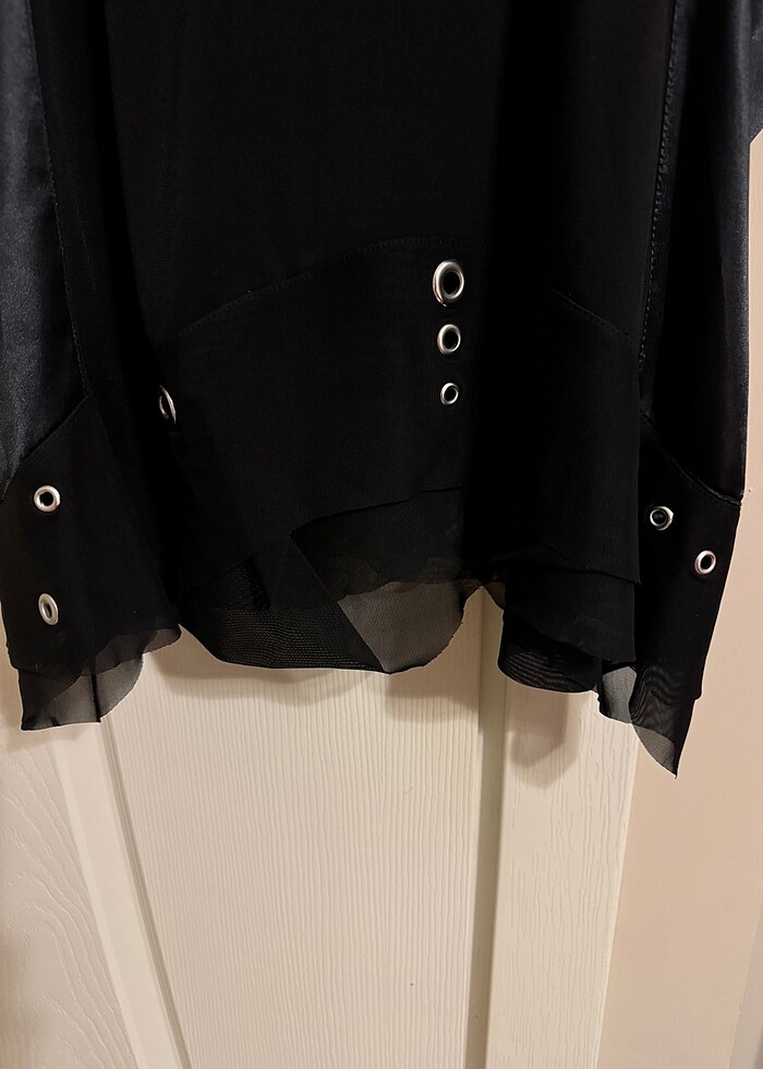 Polo Garage Uzun Siyah Etek  Etiketli - Görsel 2