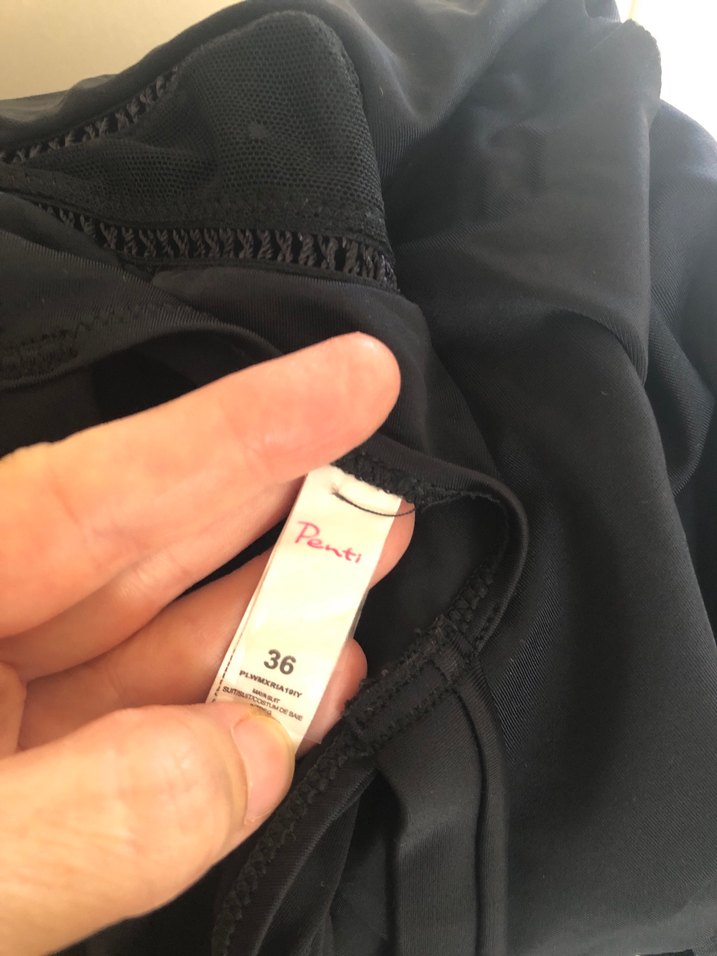 Fırfırlı Siyah Penti Mayo - Görsel 5