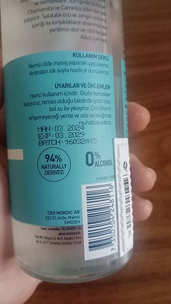 Beden Renk Celenes kuru ve hassas ciltler için yüz temizleme Jeli