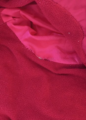 5 Yaş Beden pembe Renk Kız Çocuk Pembe Fermuarlı Mont