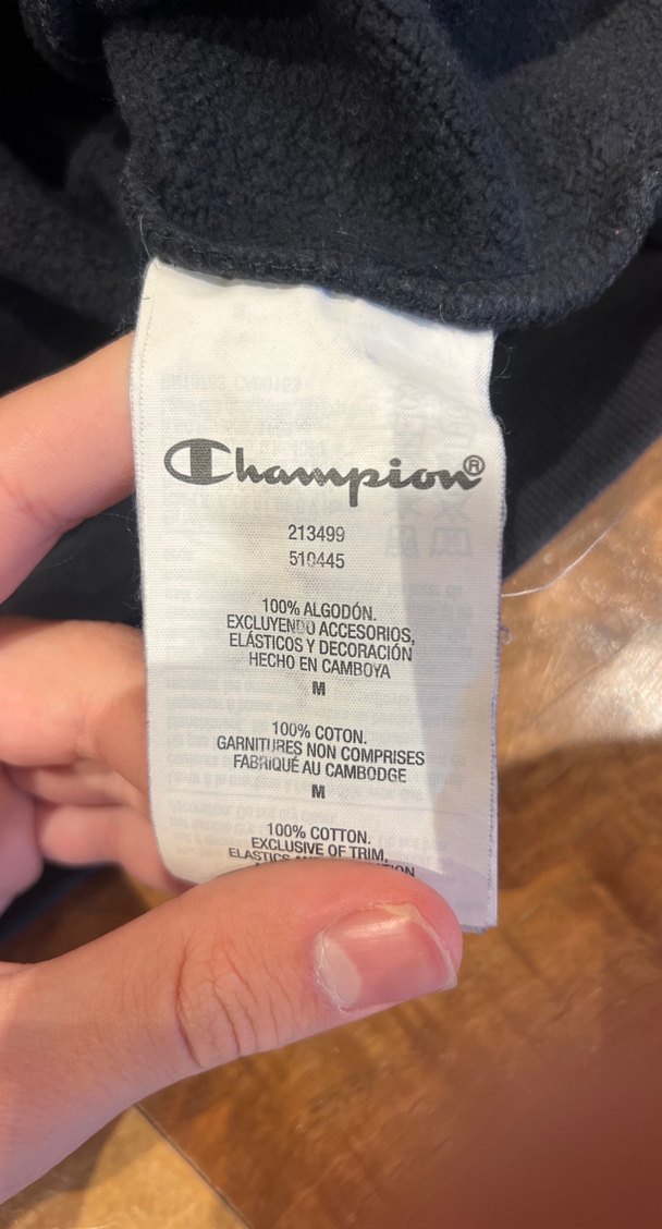 Champion Siyah Kapüşonlu Sweatshirt - Görsel 3