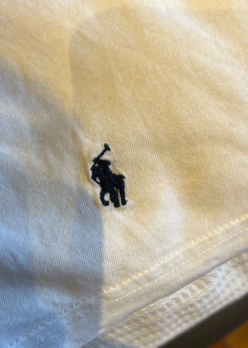 Beyaz V Yaka Erkek Polo Tişört - Görsel 3