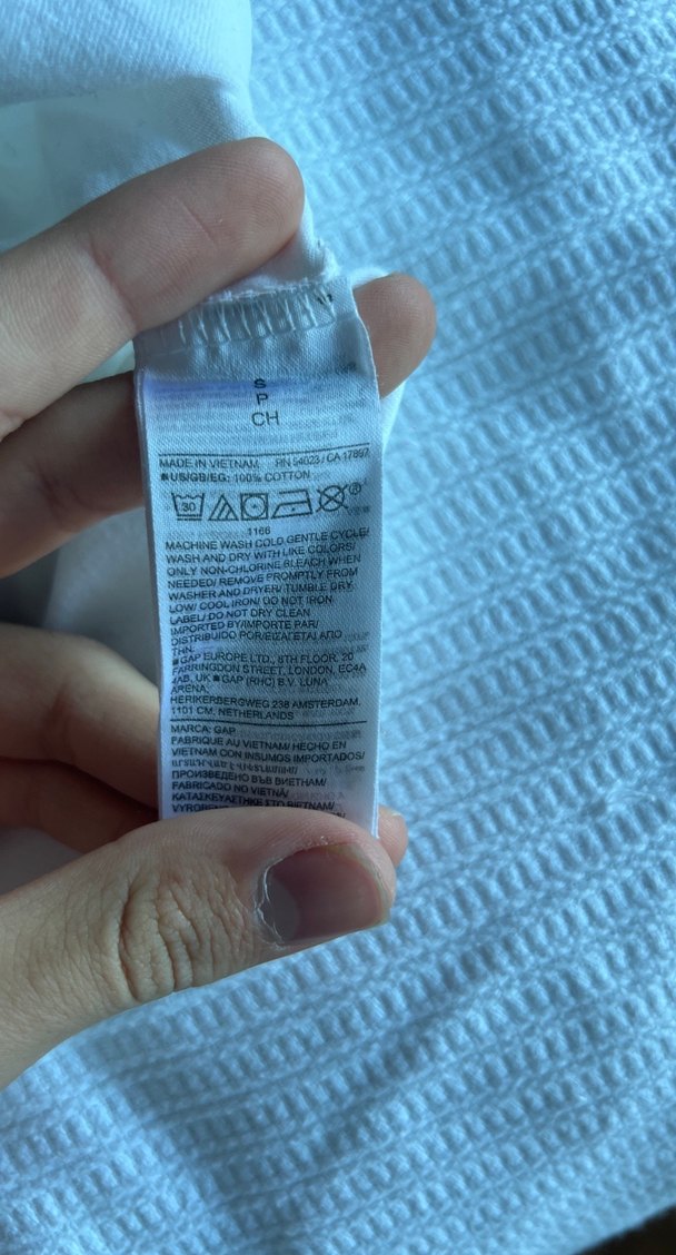 Gap Erkek Beyaz V Yaka Tişört - Görsel 3