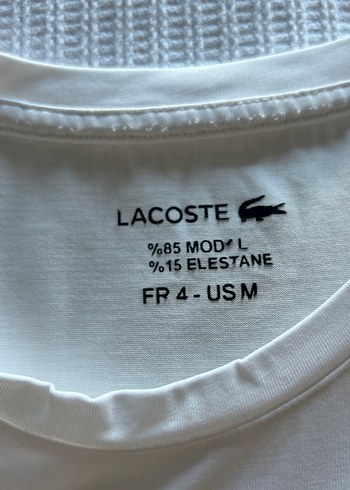 Lacoste Beyaz Erkek Tişört - Görsel 2