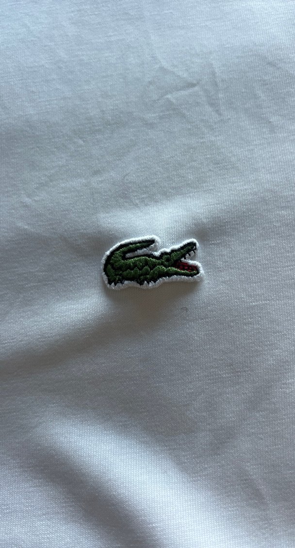 Lacoste Beyaz Erkek Tişört - Görsel 3