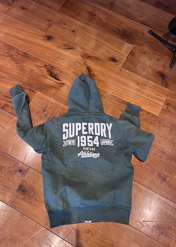 Superdry Fermuarlı Kapüşonlu Yeşil Sweatshirt - Görsel 2
