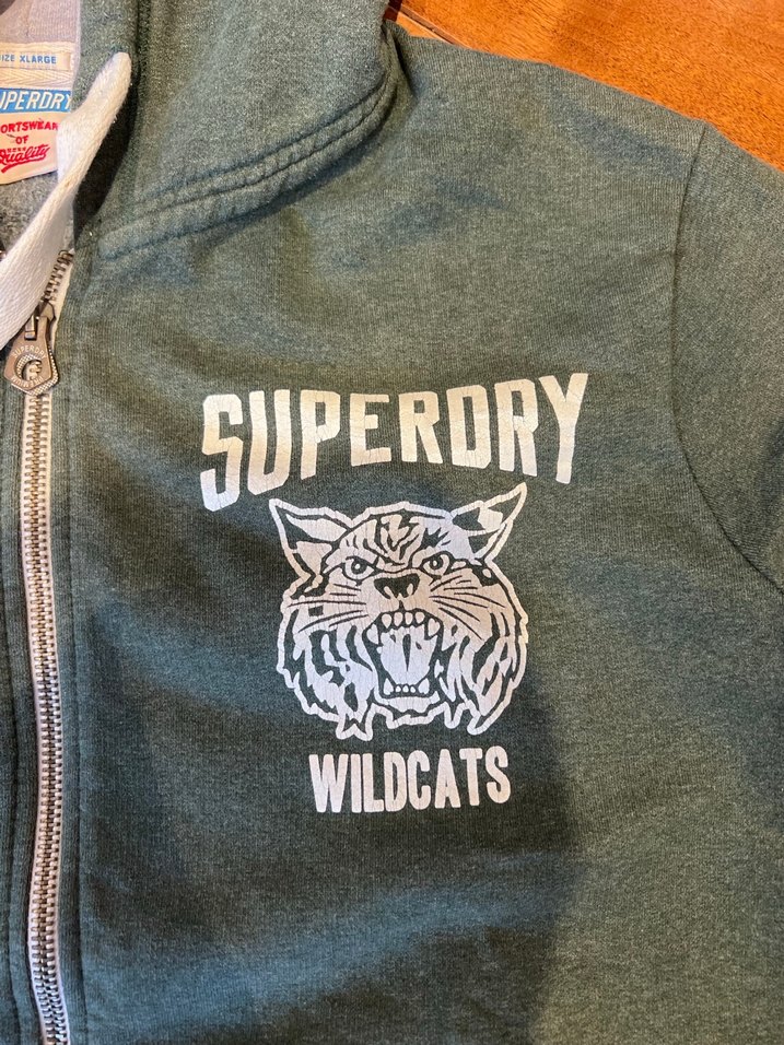 Superdry Fermuarlı Kapüşonlu Yeşil Sweatshirt - Görsel 4