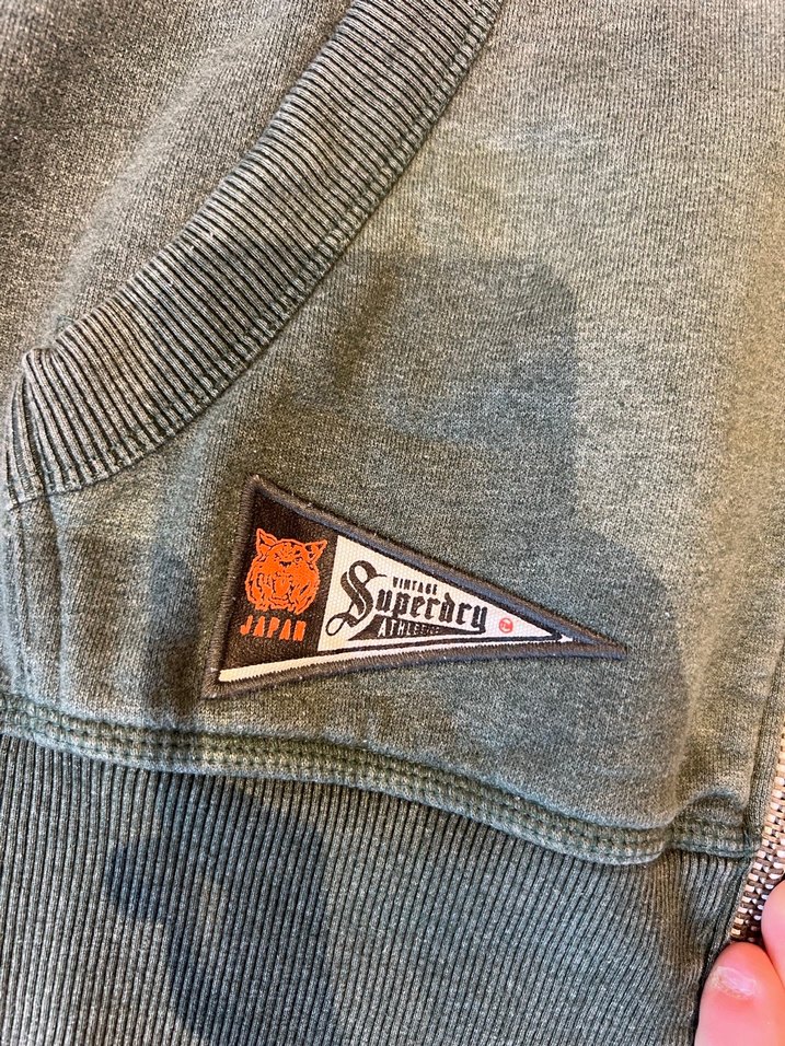 Superdry Fermuarlı Kapüşonlu Yeşil Sweatshirt - Görsel 3