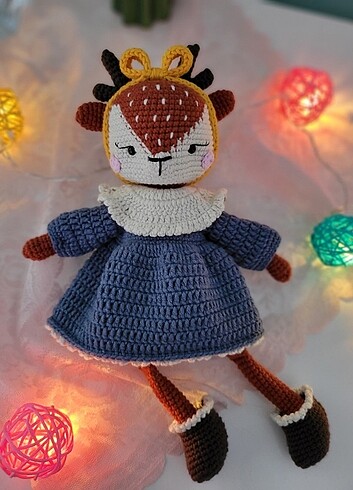  Beden Amigurumi geyik bebek set