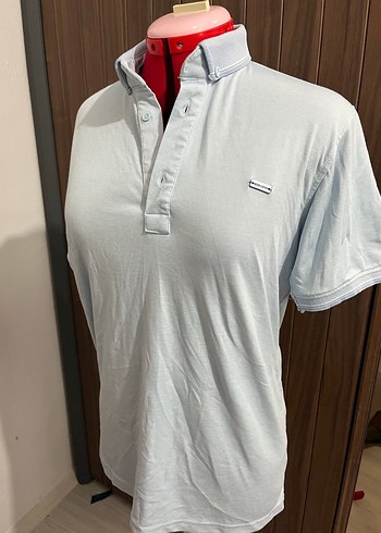 Gri Düğmeli Erkek Polo Tişört etiket yok hiç kullanılmadı - Görsel 2