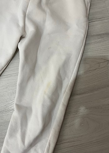 Beyaz Kadın Rahat Kesim Eşofman Altı - Görsel 2