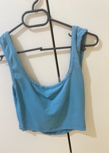 Mavi Denim Straplez Kadın crop - Görsel 5