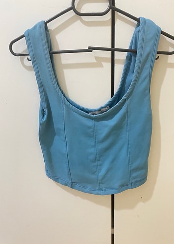 Mavi Denim Straplez Kadın crop - Görsel 6