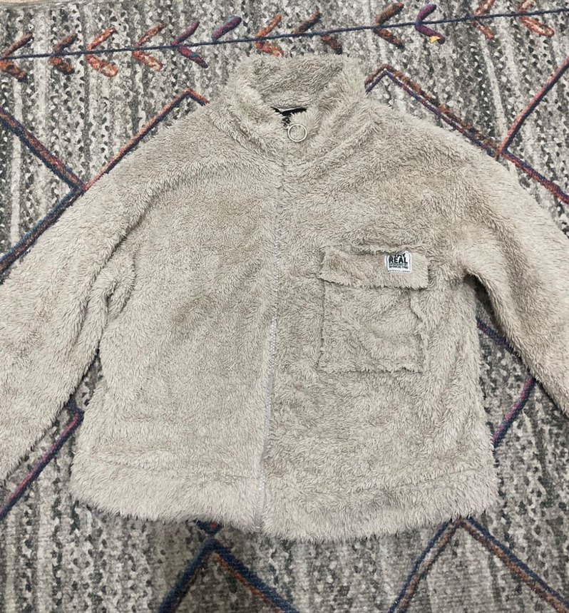 Bej Kadın Peluş Cep Detaylı Ceket - Görsel 2