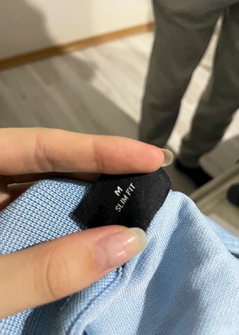 Erkek Mavi Denim Polo yaka Tişört ALTINYILDIZ M - Görsel 4