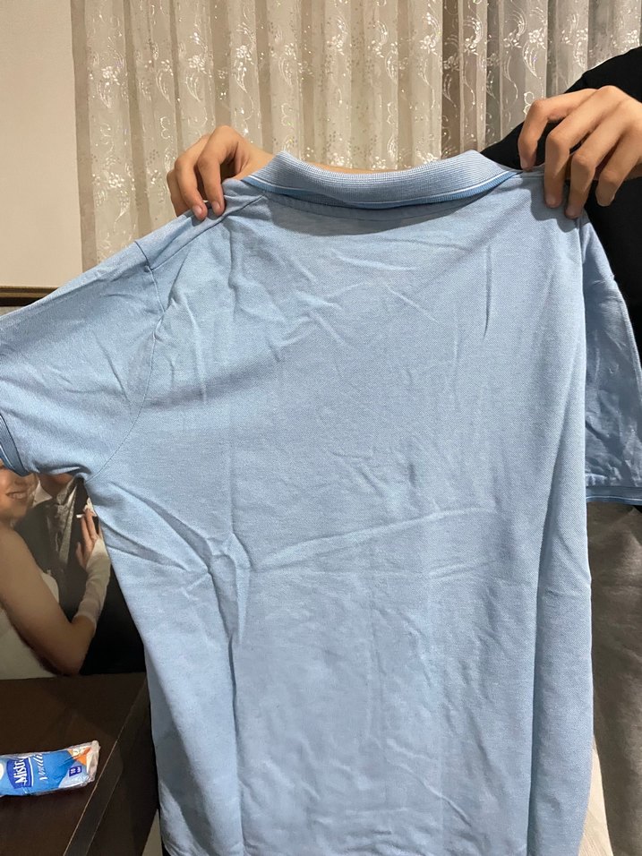 Erkek Mavi Denim Polo yaka Tişört ALTINYILDIZ M - Görsel 3