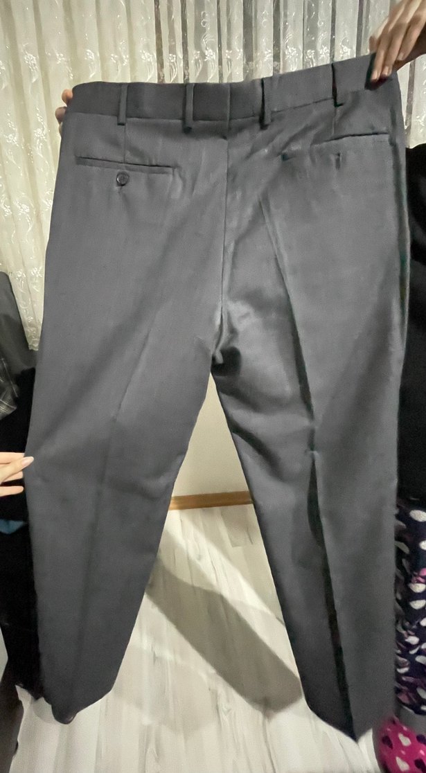 Gri Düz Kesim Erkek Pantolon Kiğılı - Görsel 3