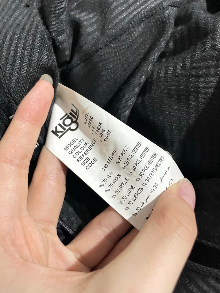 Gri Düz Kesim Erkek Pantolon Kiğılı - Görsel 4