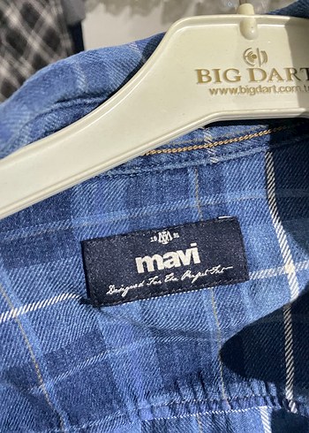 Düğmeli Mavi Erkek Gömlek - Görsel 3