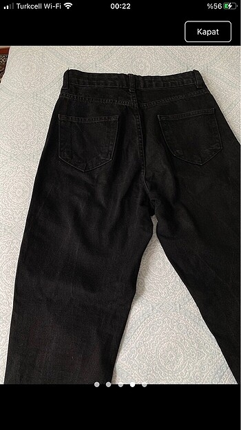 26 Beden siyah Renk Kadın mom jeans