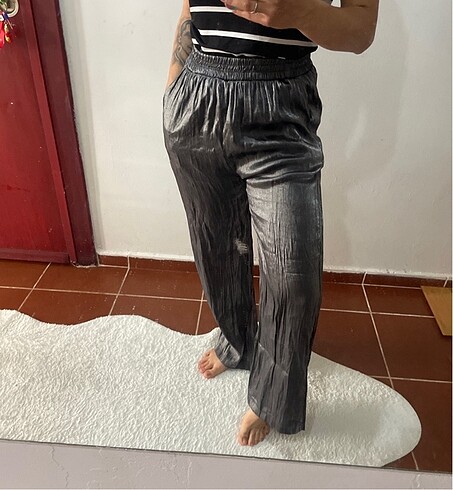 36 Beden gri Renk Bol kesim pantolon