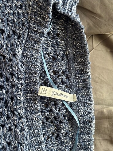 Stradivarius Stradivarius crop delikli kazak oversize