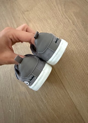 23 Beden gri Renk Gri Erkek Çocuk Spor Ayakkabı Velcro Kapatma