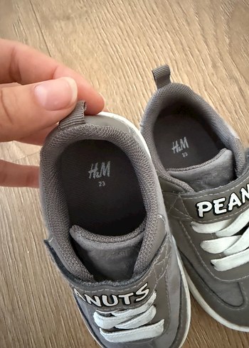 H&M Gri Erkek Çocuk Spor Ayakkabı Velcro Kapatma
