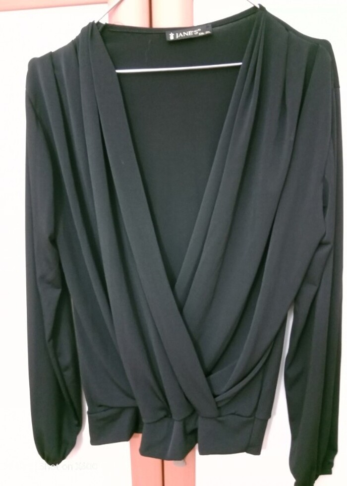 Degaje yaka bluz  - Görsel 3